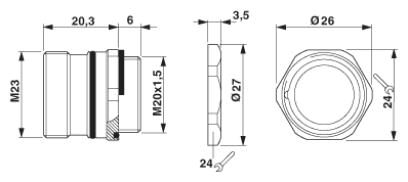 Phoenix contact 1594949 RC-09P1N126100 Разъем блочный