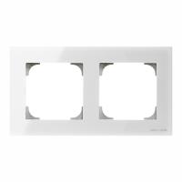ABB 2CLA857200A3001 Рамка 2-постовая, серия SKY, цвет стекло белое