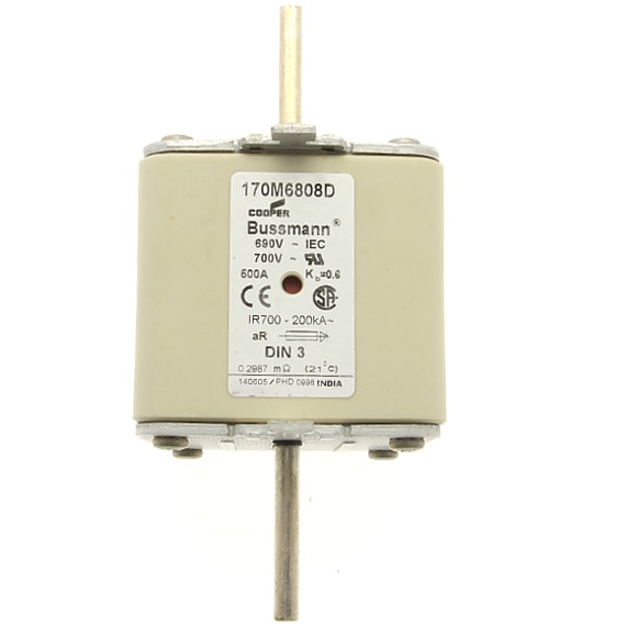 170M6808D Быстрый предохранитель 500A 690V aR DIN 3 HSDNH