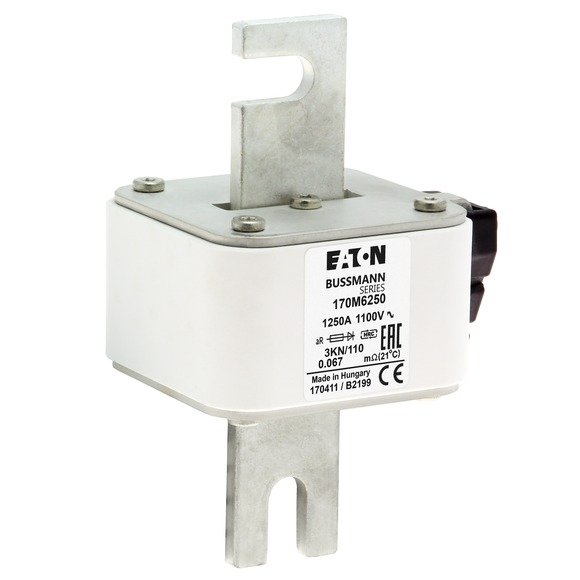 170M6250 Быстрый предохранитель 1250A 1100V 3KN/110 AR