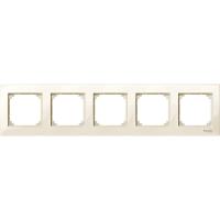 Schneider Electric MTN515544 MERTEN M-Plan РАМКА 5 постов, БЕЖЕВЫЙ, SM
