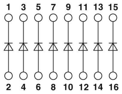 Phoenix contact 2950103 EMG 45-DIO 8E Диодный модуль