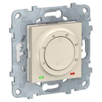 Schneider Electric NU550144 UNICA NEW термостат электронный, 8А, встроенный термодатчик, бежевый