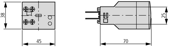 101442 Таймер для DILM, 200-240 В AC, 0,1-100 c, с задержкой (DILM32-XTEE11(RAC240))