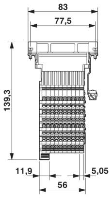 Phoenix contact 1580150 HC-D 40-A-TWIN-PEL-M Адаптер клеммного модуля