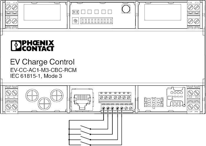Phoenix contact 1018702 EV-CC-AC1-M3-CBC-RCM-ETH-3G AC yправление зарядкой