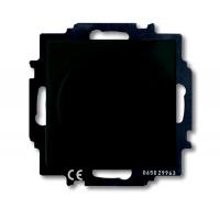 Механизм светорегулятора Busch-Dimmer с центральной платой (накладкой), 60-400 Вт, серия Basic 55, цвет chteau-black