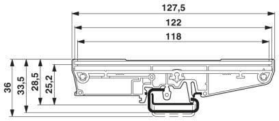 Phoenix contact 2914576 UM122-PROFIL 100CM Корпус для электроники