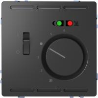 Schneider Electric MTN5764-6034 D-Life ТЕРМОРЕГУЛЯТОР ТЕПЛ. ПОЛА с центр. пл. с выкл. +4м 230В, АНТРАЦИТ, SD