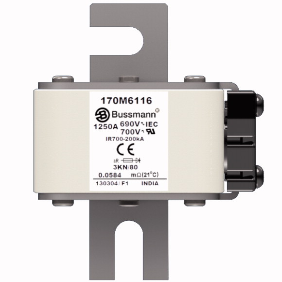 170M6116 Быстрый предохранитель 1250A 690V 3KN/80 AR UC