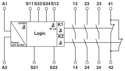 Phoenix contact 2963776 PSR-SCP- 24UC/ESM4/3X1/1X2/B Реле безопасности