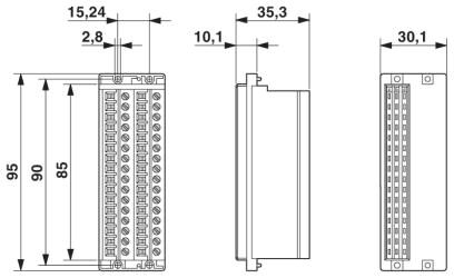 Phoenix contact 2285577 FRONT-SFL 2,5/F32/ZB Соединительная колодка