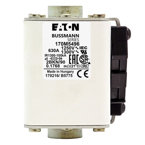 170M5496 Быстрый предохранитель 630A 1250V 2BKN/90 AR CU