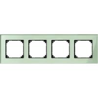Schneider Electric MTN404404 MERTEN M-Elegance РАМКА стеклянная 4 поста, ИЗУМРУД, SM