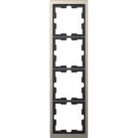 Schneider Electric MTN4040-6550 MERTEN D-Life РАМКА 4-постовая, НИКЕЛЬ