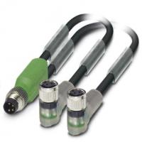 Phoenix contact 1458745 SAC-3P-M8Y/2X0,3-PUR/M 8FR-2L Кабель для датчика / исполнительного элемента