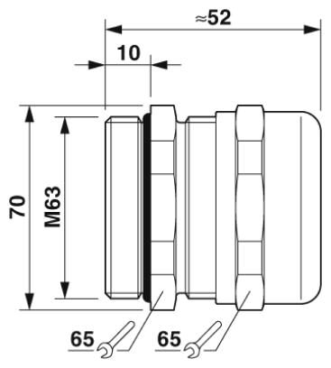 Phoenix contact 1411194 G-INSEC-M63-L68N-NCRS-S Кабельный ввод