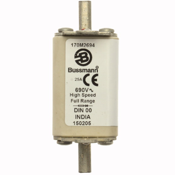 170M2698 Быстрый предохранитель 63A 690V DIN 00 GR