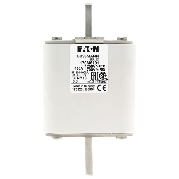 170M6191 Быстрый предохранитель 450A 1250V 3TN/110 AR CU