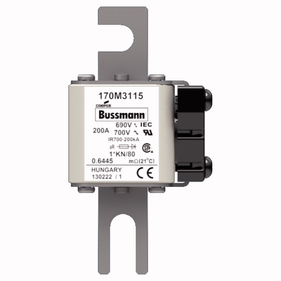 170M3115 Быстрый предохранитель 200A 690V 1*KN/80 AR UC