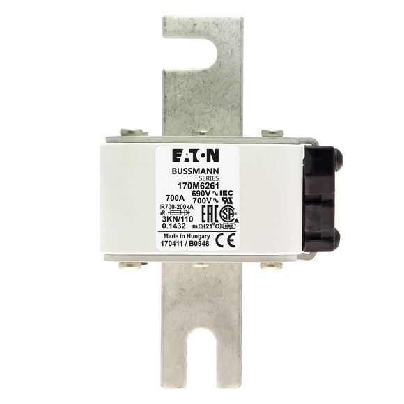 170M6261 Быстрый предохранитель 700A 690V 3KN/110 AR UC