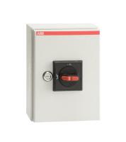 ABB 1SCA022571R9400 Рубильник в металическом боксе OTL63T3B до 63А 3х-полюсный, 1НО доп. контакт, резьба 2хМ32+М16