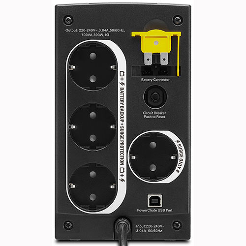 ИБП APC BACK-UPS 700VA, 230V, AVR, SCHUKO Sockets BX700U-GR