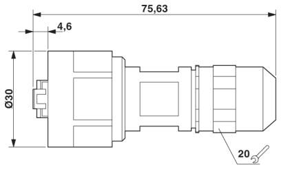 Phoenix contact 1419182 VS-V1-C-RJ45-MNNA-PG9-8-I-5-S Штекерный соединитель RJ45