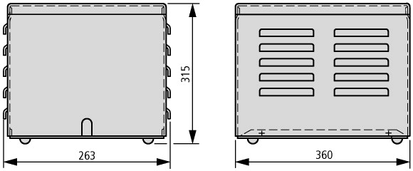 200763 Оболочка для трансформатора, IP23, ГхВхШ = 263x560x315 мм (+IP23/32A)