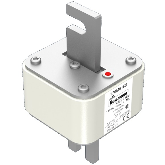 170M6165 Быстрый предохранитель 1100A 690V 3/110 AR UC