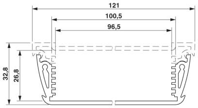 Phoenix contact 2200897 HC-ALU 6-100,5 PROFILE 100 Корпус для электроники
