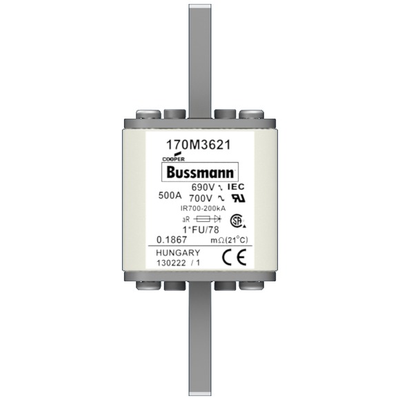 170M3621 Быстрый предохранитель 500A 690V 1*FU/78 AR UC