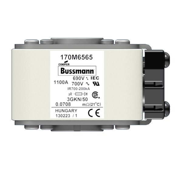 170M6565 Быстрый предохранитель 1100A 690V 3GKN/50 AR UC