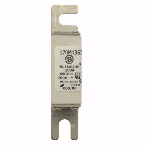170M1367 Быстрый предохранитель 100A 690V 000/80 AR UC