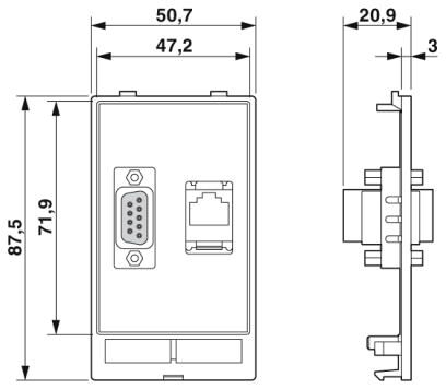 Phoenix contact 1404496 SI-FP-R1A-D1A Передняя панель