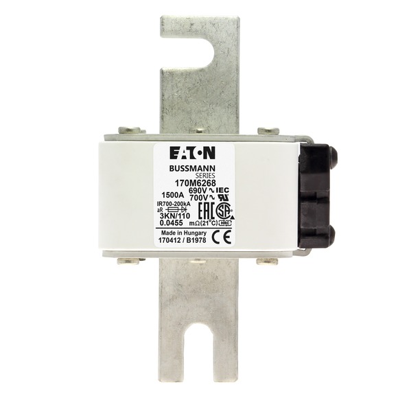 170M6268 Быстрый предохранитель 1500A 690V 3KN/110 AR UC