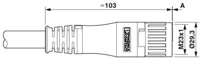 Phoenix contact 1622247 K-8E-M23M8/2,0-H00/M23F8-C5-S Штекерный разъем, пластиковая заливка с обеих сторон