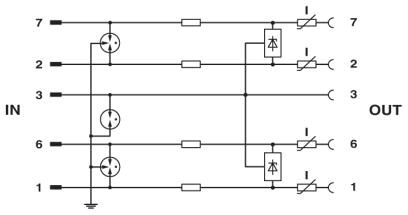 Phoenix contact 2800055 DT-UFB-IB-RBI Устройство защиты от перенапряжений