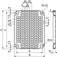 Schneider Electric NSYMR54 ПЛАТА ПЕРФОРИРОВАННАЯ 500Х400