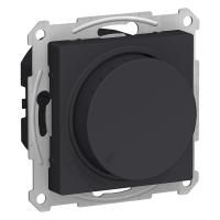 Schneider Electric ATN001036 ATLASDESIGN СВЕТОРЕГУЛЯТОР (диммер) поворотно-нажимной, 630Вт, мех., КАРБОН