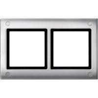 Schneider Electric MTN401260 MERTEN Aquadesign РАМКА 2-ПОСТА с винт. креплениями, АЛЮМИНИЙ