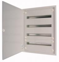 113690 Complete flush-mounted flat distribution board, grey, 24 SU per row, 2 rows, type C (BF-U-2/48-G-C)