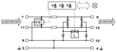 Phoenix contact 2801286 PT-IQ-3-PB-PT Устройство защиты от перенапряжений