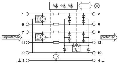 Phoenix contact 2801292 PT-IQ-5-HF+F-5DC-PT Устройство защиты от перенапряжений