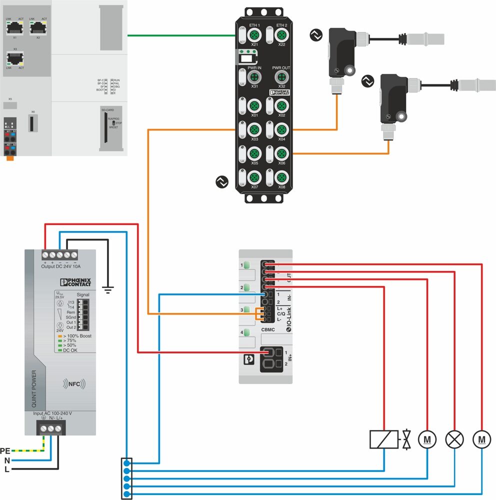 Phoenix contact 2910411 CBMC E4 24DC/1-10A IOL Электронный защитный выключатель