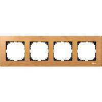 Schneider Electric MTN4054-3470 MERTEN M-Elegance РАМКА деревянная 4 поста, БУК, SM