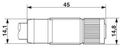 Phoenix contact 1430776 SAC-17P- 1,5-PUR/FS SCO Кабель для датчика / исполнительного элемента