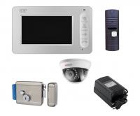 Комплект VPZ1-CTV-M400 (замок+вызывная панель+видеокамера)