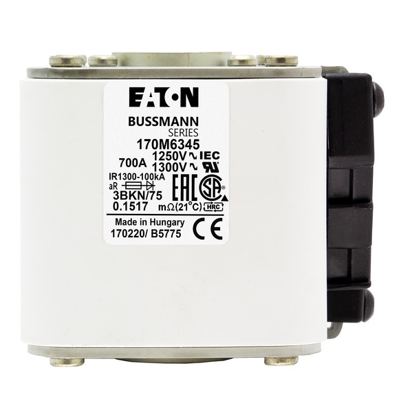 170M6345 Быстрый предохранитель 700A 1250V 3BKN/75 AR CU