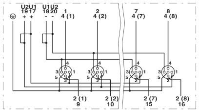 Phoenix contact 1457380 SACB-8/16-C OD Коробка датчика и исполнительного элемента